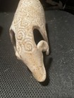 Folk Art Pottery Sheep  Set Of 2  Primitive Traditional 