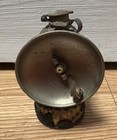Antique Vtg Justrite Streamlined Carbide Lamp Coal Miners Hat Brass