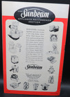 Sunbeam Radiant Control Waffle Baker   Grill Manual - Vintage 1954
