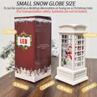 Christmas Snow Globe Lantern Lighted Water Glitter Decoration Gift Box Holiday