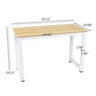 Computer Table Home Study Desk Office Furniture Pc Laptop Workstation-oak Wood 