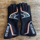 Sparco Tide Gloves Racing  Amazing Black Orange Fia 8856-2018 Size 8