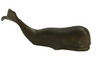 Hudson Pewter Whale Miniature Figurine Vintage Mid Century Signed Euc