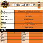 Gorilla Glue Natural Color Wood Glue  8 Ounce Bottle