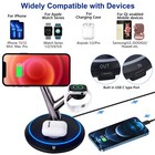 4 In 1 Wireless Charging Station For Iphone  Apple Watch  Airpods  Qi Devices