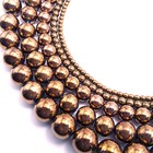 Copper Hematite Smooth Round Beads 2mm 3mm 4mm 6mm 8mm 10mm 12mm 15 5  Strand