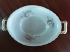 Theodore Haviland Limoges France Pink Blue Floral Tureen Gold Handle Oval Pretty