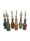 Kemet Christmas Set Of 24 Mouth Blown Egyptian Perfume Bottles Glass 4 Inches