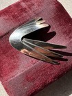 Danish Modern Vintage Atomic Sterling Silver Abstract Brooch Denmark Mcm 925