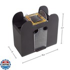 Automatic Card Shuffler - Battery-operated 6-deck Playing Card Dispenser - Ga