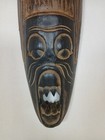 Large Vintage Hand Carved Wooden Tiki Totem Tribal Islands Mask Wall Decor 20   