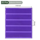 Yokive 4 Pcs Reflective Stickers  Waterproof Adhesive Caution Tape 4  Purple