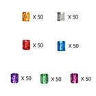 350pcs Hair Jewelry For Women Braids  Dreadlock Beads Hair Decorations Aluminum