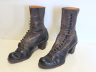 Rare Buckingham   Hecht Victorian edwardian Woman s 2-tone Leather Button Boots