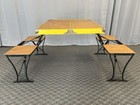 Vintage Portable Picnic Table Camping Tailgate Folding Collapsible Travel 29650