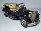 Vintage Bandai Mg Roadster Black Tin Litho Toy Car Made In Japan
