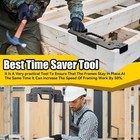 16  Framing Layout Tool 3-in-1 Cast Aluminum Stud Framing Jig On Center
