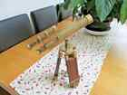 Stanley Of London Antique Brass Approx 10 Inch Double Barrel Nautical Telescope