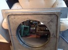 Vintage Industrial Foundry Mold Mirror Steampunk Architectural Large