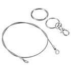 4 Pack Lanyard Cable 2mmx50cm Rope With 4 Pack Key Ring 4 Pack Keychain