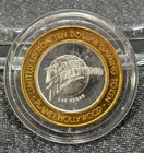 Vtg Planet Hollywood Las Vegas Silver Strike Silver  999  10 Casino Gaming Token