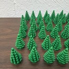 Lot Of 54 - Lego 2435 Green Christmas Pine Tree Part Pieces