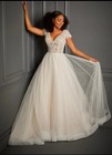 Christina Wu Wedding Dress Size 10 New W tags Ivory nude sand Msrp  2049  15769