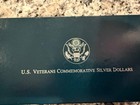 1994 U s  Veterans Commemorative 3-coin Proof Set Silver Dollars Original Box 