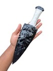 12  Handmade Black Obsidian Knife     Artisan Carved Volcanic Glass Blade 
