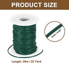 22yard Round Leather Cord For Jewelry Making 2mm Leather String Dark Green