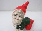 Mid Century Christmas Santa Elf Gnome Chalkware Hand Painted Figurine Japan Vtg