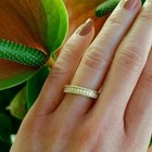 Round Cut 1 10 Ct Diamond Lab-created Engagement Ring 14k Yellow Gold Plated