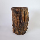 Antique Chinese Root Wood Brush Pot Or Utensil Holder