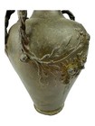  Signed Francais Moreau - Antique Brutalism French Art Nouveau Spelter Vase  