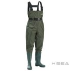 Fishingsir Green 2-ply Nylon Pvc Waterproof Fishing Chest Waders  us Sz 11m 