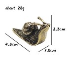 Brass Snail Animal Statue Small Sculpture Tabletop Figurine Home Decor Gifts