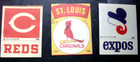 1968 -1972 6-fleer Cloth  Baseball Team   Patches All In Tact Nice Lot  1