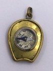 Vtg - Japan Compass Gold Filled Fancy Etched Design On Back  v454  