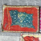 Antique Tobacco Cigar Box Felt Flags Ireland Greece Poland Tobacco Premium Lot 3