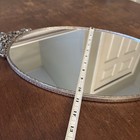 Vtg Matson Oval Ormolu Rose Silver Vanity Filigree Mirror Tray Large 10   x18   