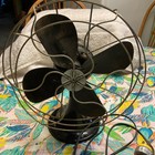 Antique Emerson Electric Model 2450-g Oscillating 10    Electric Fan -works