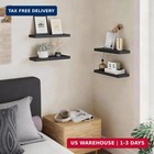 Floating Shelves For Wall  Wall Mounted Rustic Wood Shelves For Bathroom  Bedroo