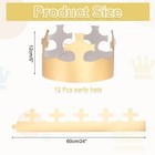 12 Pcs Paper Crowns Gold Foil Crown For Birthday stylish Style