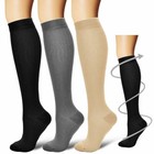  3 Pairs  Compression Stockings Support Hose Socks Best Comfort Circulation Sock