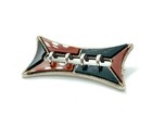 Antique Victorian Silver Bloodstone Agate   Jasper Buckle Style Brooch
