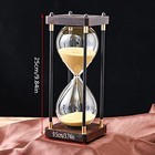 Premium Large Hourglass Sand Timer 60 Minutes  Decorative Sandglass Clock  Blue