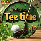 2d Flat vintage Golf Country Club Themed Aluminum Tin Metal Signs Home D  cor 8x8