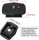 Weewooday 2 Pieces 35 Mm Tripod Quick Release Plate Adapter Black 