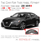 New 19  Machined Black Wheel For Nissan Altima 2019-2022 Oem Quality Rim 62785