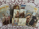Large Lot Of 16 Vintage Catholic Holy Cards A Sweet Mint Collection  c20